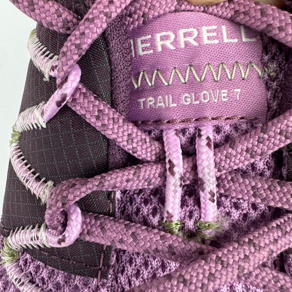 Merrell Womens Size 10 Trail Glove 7 Hiking Running Shoes Purple Vibram Soles - Picture 4 of 9